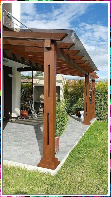 أنواع البرجولات :برجولات خشبية لمسة جمالية وعملية لحديقتك